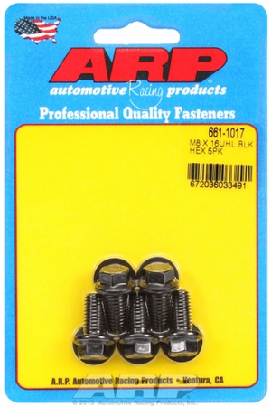 Śruby ARP M8 x 1.25 x 16 hex black oxide bolts (5pcs)