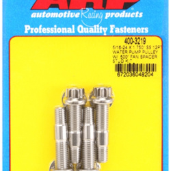 ARP 5/16-24x1.750 SS 12pt WP pulley w/ .500" fan spcr stud