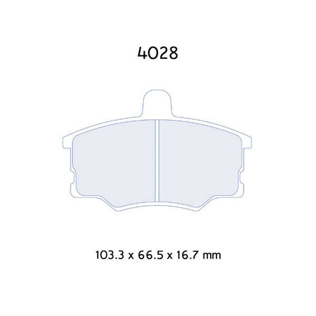 Carbone Lorraine RC6 brake pads - Lancia Dedra 2,0 16V (94-98)