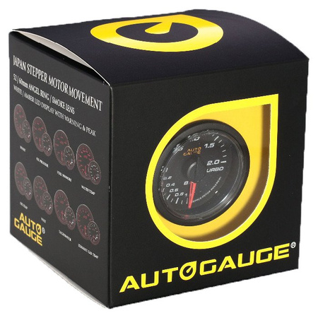 Wskaźnik doładowania turbo Auto Gauge - SMOKE