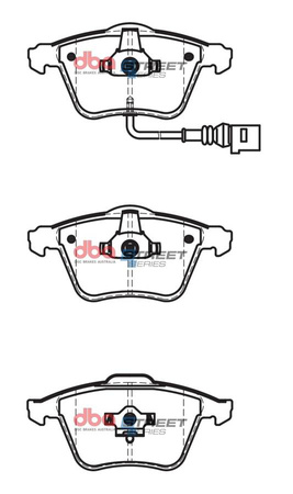 Brake Pads Street Series Ceramic front - DB2210SS AUDI A6 C5 quattro Avant allroad