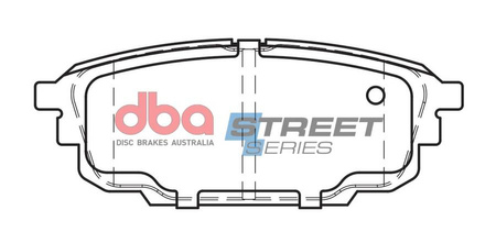 Klocki hamulcowe tylne DBA Brake Pads Street Series Ceramic - DB1359SS