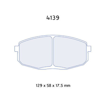 Fékbetétek Carbone Lorraine RC8 - Kia Cee´d 1,4/ 1,6 (07-13)