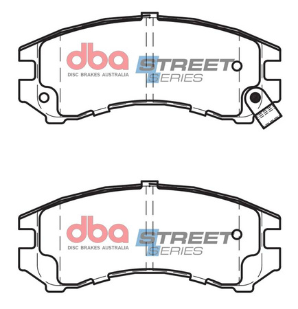 Klocki hamulcowe przednie DBA Brake Pads Street Series Ceramic - DB1117SS Nissan 200SX (S13)