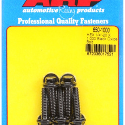 Śruby ARP "1/4""-20 X 1.000 hex black oxide bolts" (5pcs)