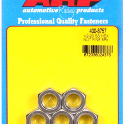 ARP "1/2""-20 SS fine hex nut kit" (5pcs)