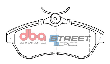 Bremsbeläge vorne DBA Brake Pads Street Series Ceramic - DB2043SS CITROEN C2 C3 Pluriel