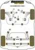 Tuleja stabilizatora przód 23.7mm Powerflex Black Series Mini F54 Clubman Gen 2 (2015 - ON) PFF5-1303-23.7BLK