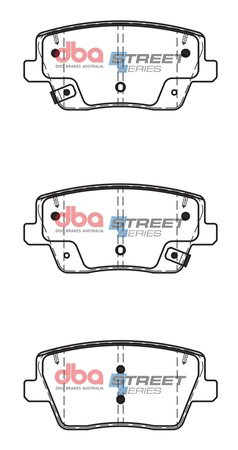 DBA Brake Pads Utcai sorozat hátsó fékbetétek Kerámia - DB15013SS HYUNDAI i-30 N PD