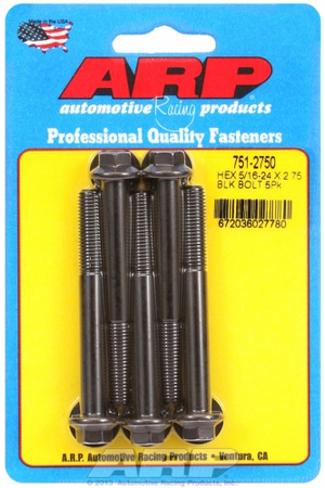 ARP "5/16""-24 x 2.750 hex black oxide bolts" (5pcs)