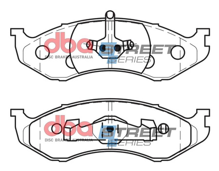 DBA Brake Pads Utcai sorozat első fékbetétek Félig-fémes - DB1311SS JEEP Cherokee Grand Wrangler