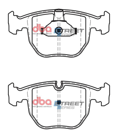 Klocki hamulcowe przednie DBA Brake Pads Street Series Ceramic - DB1409SS BMW ALPINA B10 E39 5 Series 530 535 540 7 SeriesE38 740 M5 E39 X3 E83 X5 E53