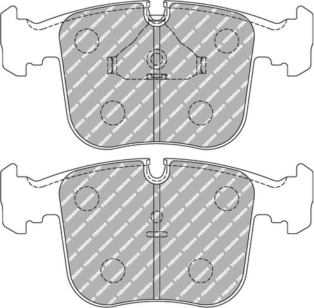 Ferodo Racing DS2500 priekinės stabdžių kaladėlės FCP856H BMW 8 E31 MASERATI Biturbo,