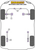 Zewnętrzna tuleja przedniego wahacza poprzecznego Powerflex Road Series Chevrolet Matiz M100 & M150 (1998-2008) PFF73-202