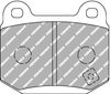 Ferodo Racing DS2500 brake pad rear FCP1562H KTM X-Bow LOTUS Elise MASERATI Quattroporte V MITSUBISHI Lancer MYGALE Formula 4 NISSAN 350Z OPEL Speedster SUBARU Impreza II,I GR GH G3 TATUUS FIA VAUXHALL VX220