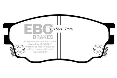 DP41464R - Zestaw klocków hamulcowych seria YELLOWSTUFF EBC Brakes