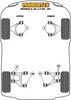 Rear Upper Wishbone Inner Bush Powerflex Polyurethane Bush Road Series Ferrari Mondial 8, Quattrovalvole & 3.2 (1980 - 1988) PF17-200