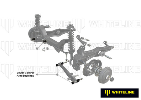 Tuleje poliuretanowe tylnego dolnego wahacza Whiteline - W62009 Acura Integra DA Honda