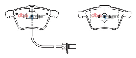 Vordere DBA-Bremsbeläge Street Series Keramik – DB2198SS
