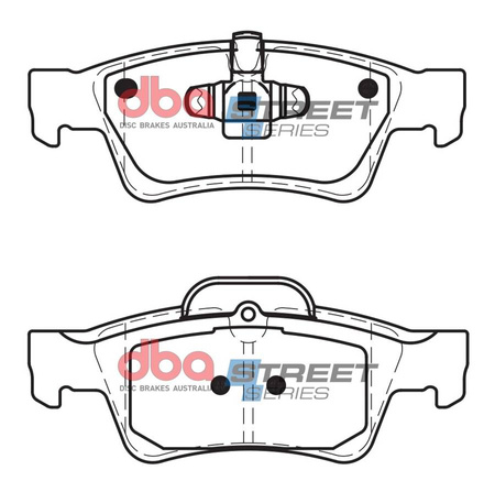 Brake Pads Street Series Ceramic rear - DB2049SS MERCEDES-BENZ G-Wagon W463 G55 AMG Supercharged G63 G65 GL-Class X164 GL320 GL350 GL420 GL450 GL500 M-Class W164 ML280 ML300 ML320 ML350 ML420 ML450 ML500 R-Class W251 R280 R300 R320 R350 R500