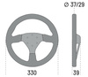 Sparco R383 Champion leather steering wheel