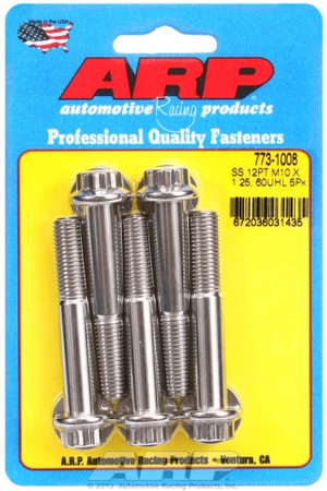 ARP M10 x 1.25 x 60 12pt SS bolts (5pcs)
