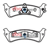 DBA Brake Pads Utcai sorozat hátsó fékbetétek Félig-fémes - DB7545ASS