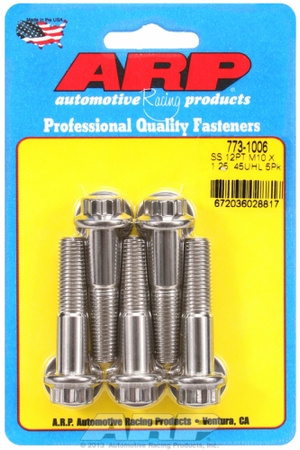 ARP M10 x 1.25 x 45 12pt SS bolts (5pcs)