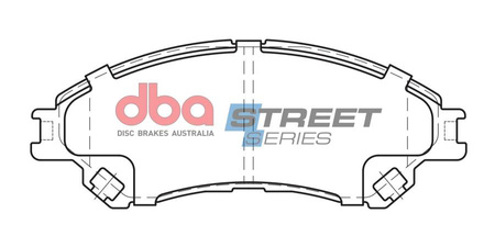 Klocki hamulcowe przednie DBA Brake Pads Street Series Ceramic - DB2430SS SUZUKI SX4 S-Cross Vitara