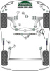 Tuleja mocowania tylnej belki Powerflex Heritage Collection Seat Toledo Models & Toledo MK1 1L (1992 - 1999) PFR85-207H
