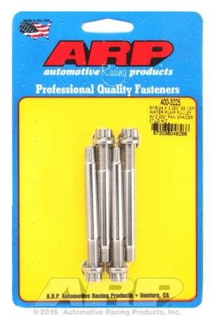 ARP 5/16-24x3.250 SS 12pt WP pulley w/ 2.000" fan spcr stud
