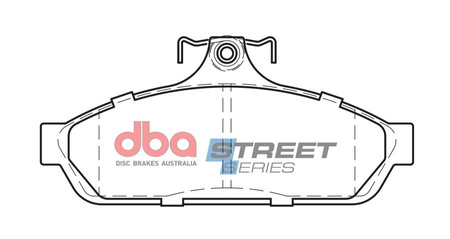 Klocki hamulcowe przednie DBA Brake Pads Street Series Ceramic - DB1085SS