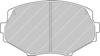 Klock hamulcowe Ferodo Racing DS3000 przednie FCP1011R MAZDA MX-5 I I NA II,