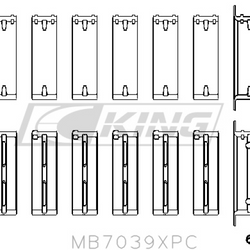 King Main Bearing Shell BMW M20, M50 2.0L, 2.5L, 2.7L - MB7039XPC0.25