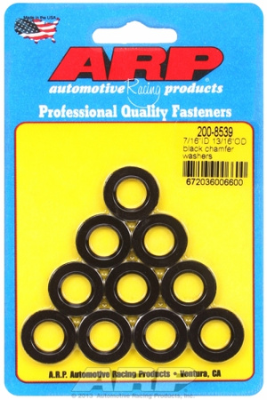Śruby ARP "7/16"ID 13/16"OD .120"TH  black chamfer washers"  (10pcs)