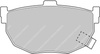 Klock hamulcowe Ferodo Racing DS2500 tylne FCP638H HYUNDAI Coupe Tiburon,