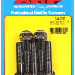 ARP "3/8""-24 x 1.750 12pt 7/16 wrenching black oxide bolts"5pcs