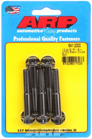 ARP "5/16""-18 x 2.000 12pt black oxide bolts" (5pcs)