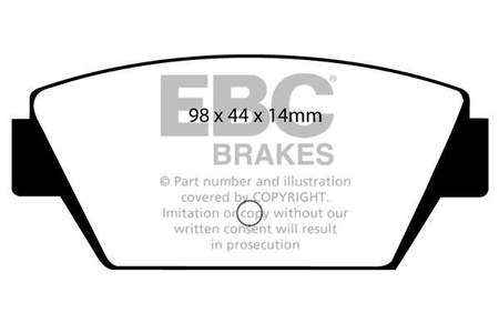 DP3576C - Ein Satz Bremsbeläge serie REDSTUFF EBC Brakes