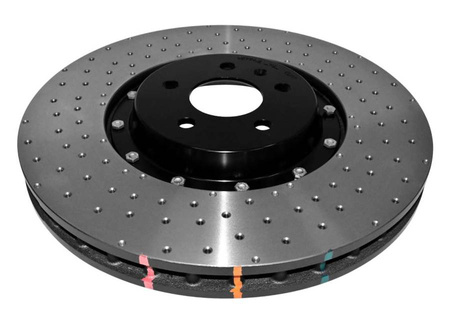 DBA disc brake 5000 series - Cross Drilled/Dimpled rear - DBA52165BLKXD FORD Mustang 6th Generation