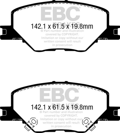 DPX2340 -EBC Brakes ULTIMAX2 sorozatú fékbetét készlet