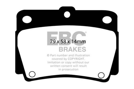 DP1228 - Zestaw klocków hamulcowych seria ULTIMAX2 EBC Brakes