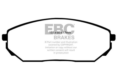DP1557 - Ein Satz Bremsbeläge serie ULTIMAX2 EBC Brakes
