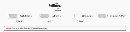 Ferodo Racing DS3.12 brake pad front FRP3097G FORD Fiesta Fiesta 5 