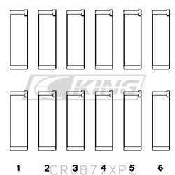 King Conrod Bearing Shell BMW S54B32 3.2L - CR6877XPC STDX