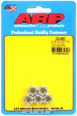 ARP "5/16""-18 cad coarse nyloc hex nut kit" (5pcs)