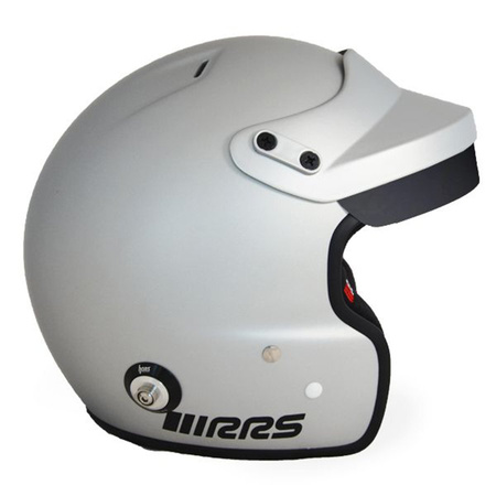 RRS Protect Jet Open Kask matt ezüst – Snell FIA HANS