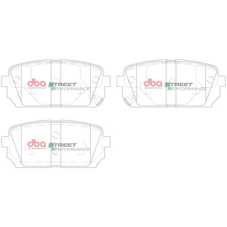 Klocki hamulcowe tylne DBA Brake Pads Street Performance - DB2175SP KIA Carens