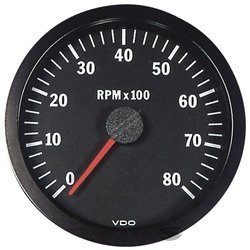 Tachometras 0-8000 RPM VDO VISION