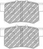 Ferodo Racing DS1.11 Hinterradbremsbelag FCP956W HONDA Accord Accord Aerodeck Coupe ACCORD V CC CD CE CF Civic VII CR-Z ZF1 Integra DC2 DC5 Legend Prelude S2000 Shuttle MG ZR ZS ROVER 618 620 623 SUZUKI Swift III